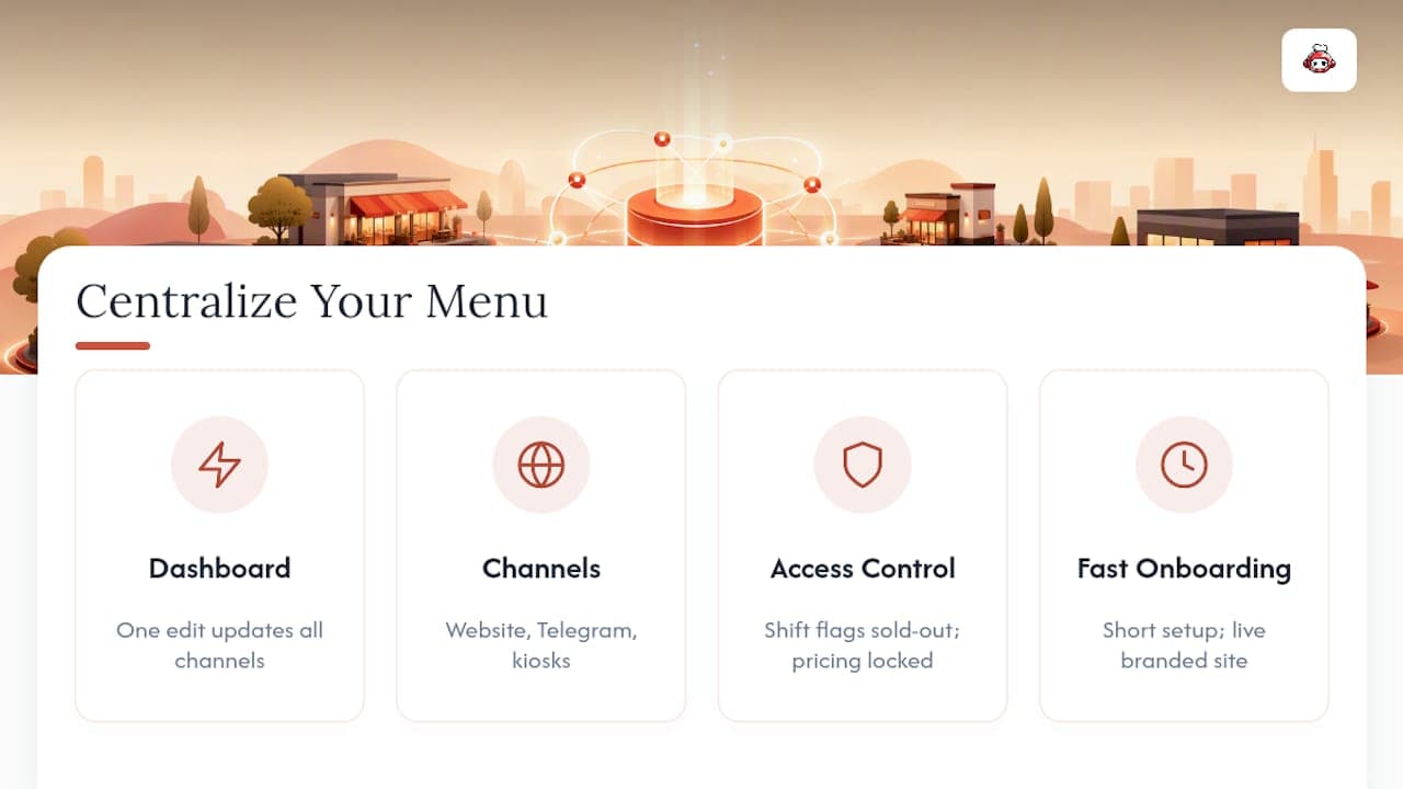 Ready to Centralize Your Own Menu? — overview diagram