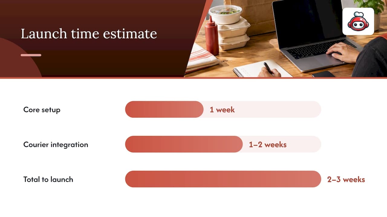 How to launch commission-free ordering, step by step — overview diagram