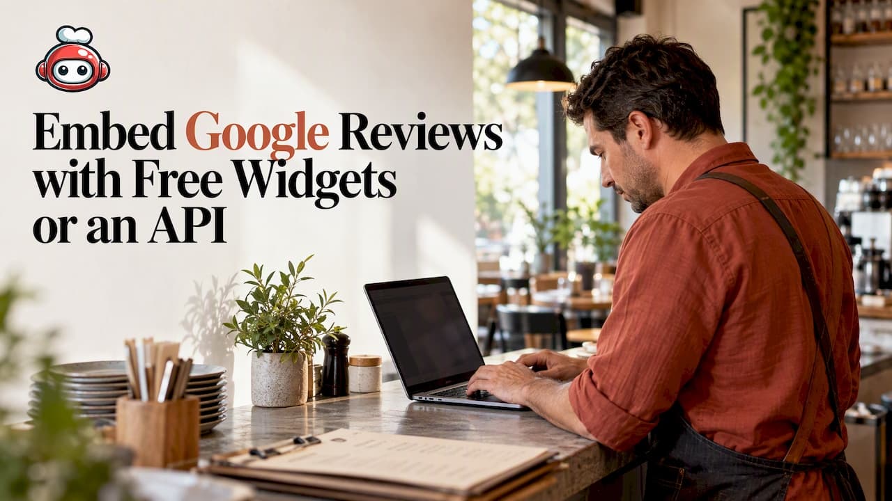 Embed Google Reviews: Free Website Widgets, API When Needed