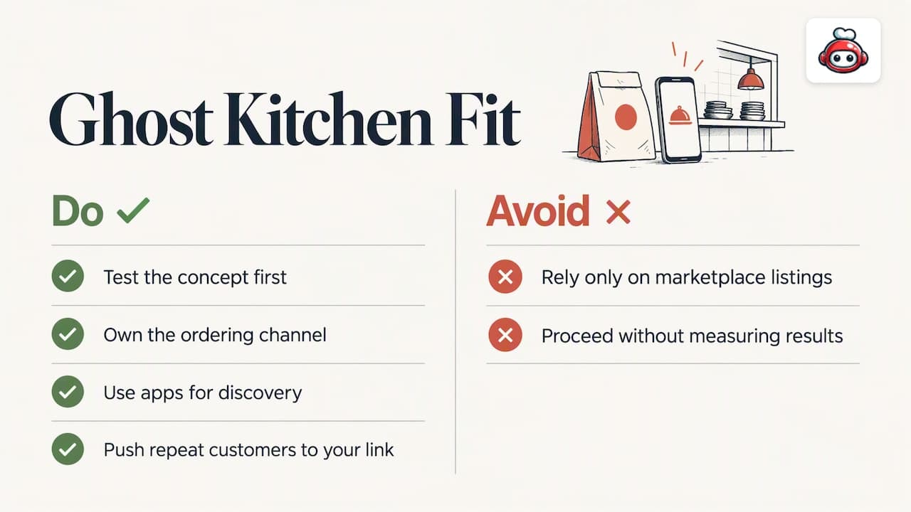 When is a ghost kitchen the right call? — overview diagram