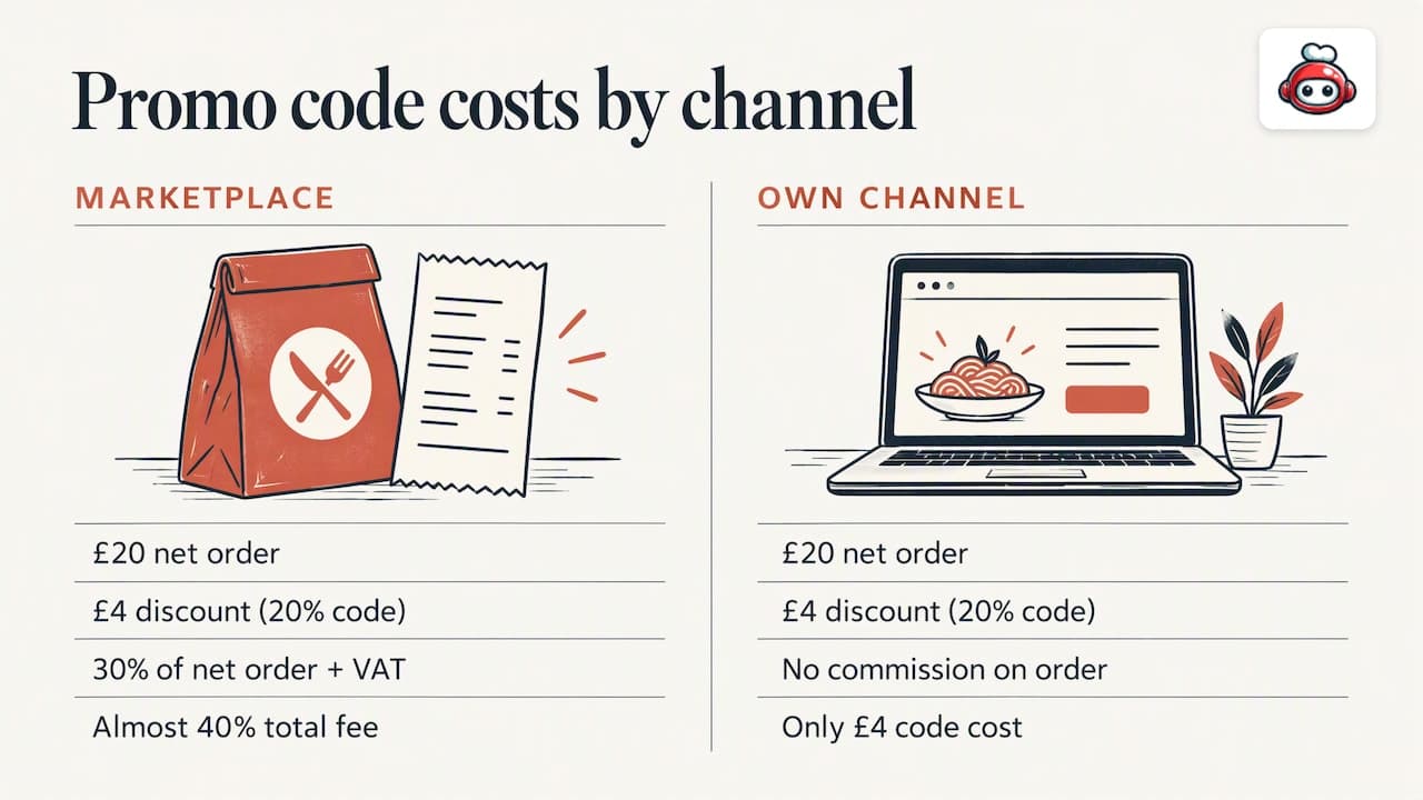 Marketplace fees magnify restaurant promo discount costs